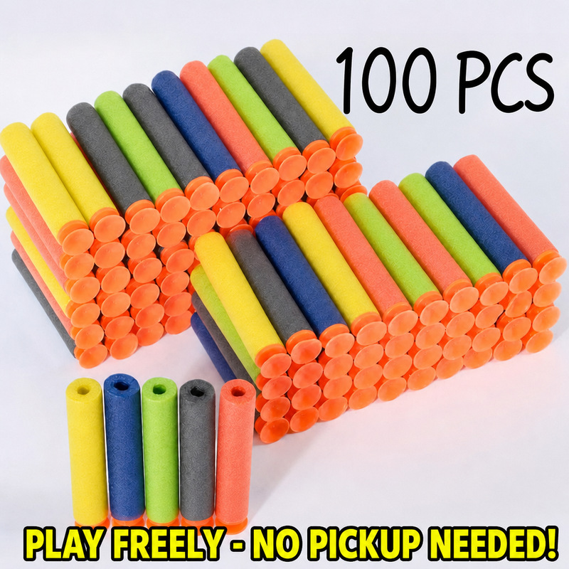 Foam Dart Gun - Lot de 100 fléchettes en mousse