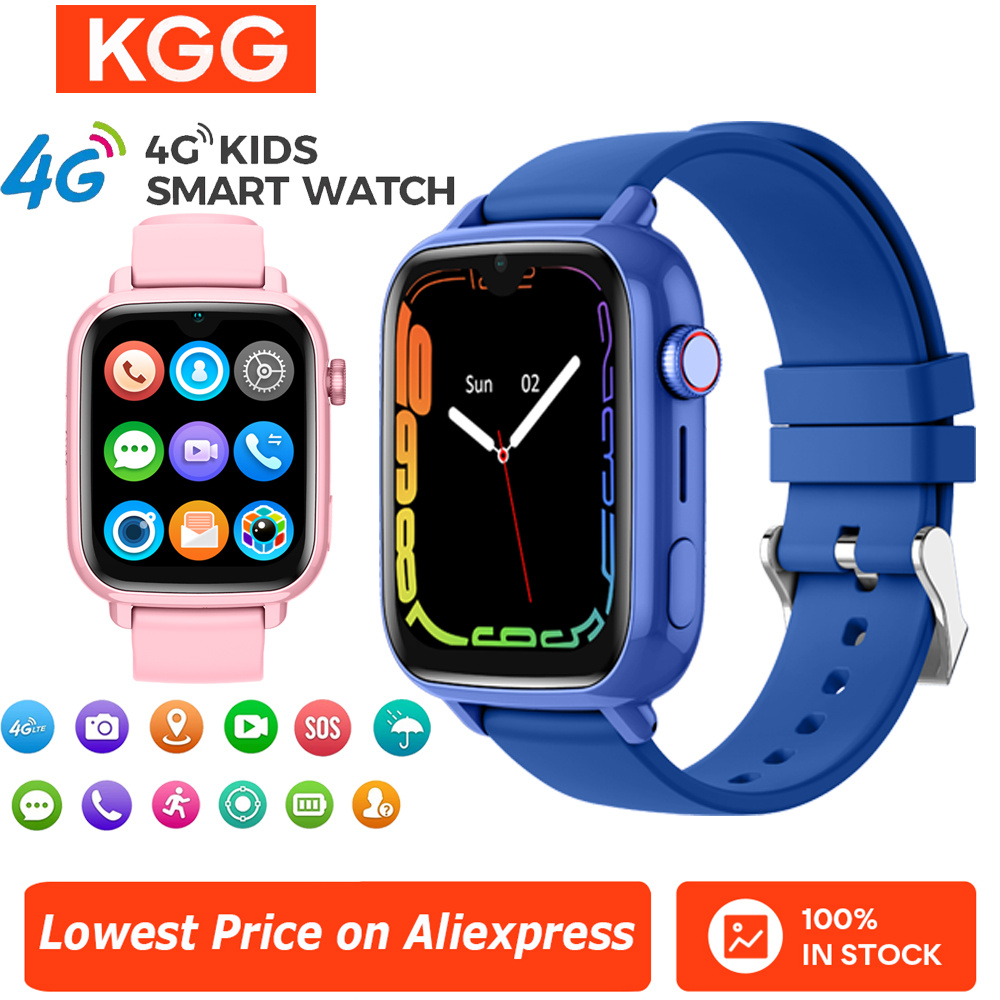 Kids Smartwatch Gps - 4G montre intelligente enfants téléphone montre