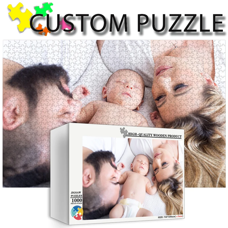 Wooden Puzzle Kids - Puzzle en bois personnalisé avec photo,