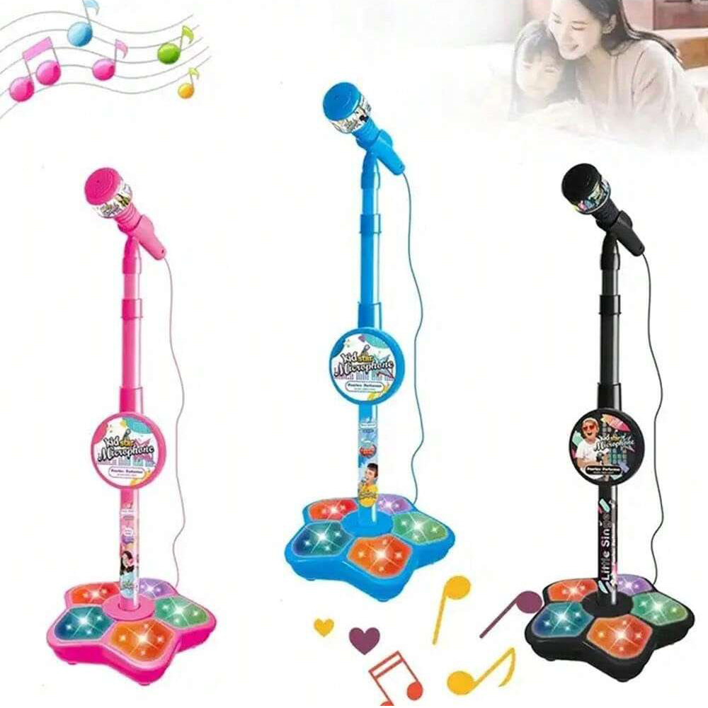 Kids Microphone Karaoke - Jouet de support de microphone pour