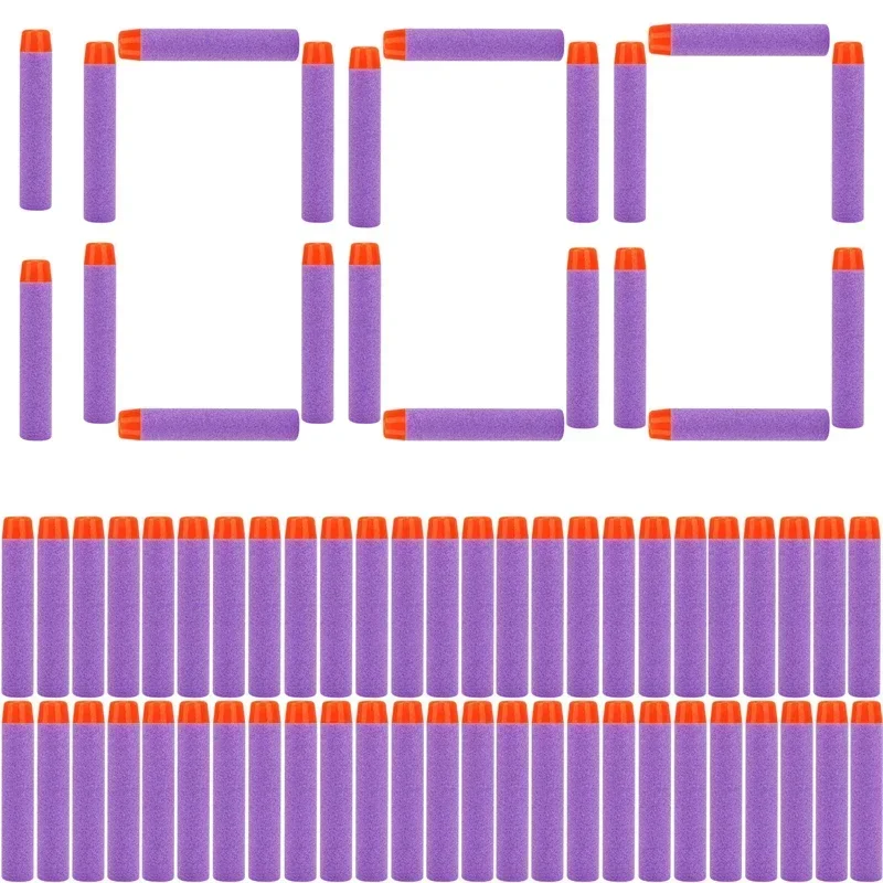 Foam Dart Gun - Balles à tête ronde solides violettes