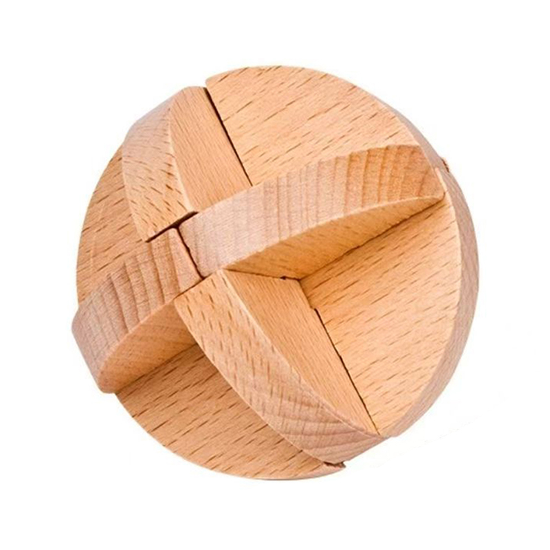 Wooden Puzzle Kids - Casse-tête classique en bois Lu Ban