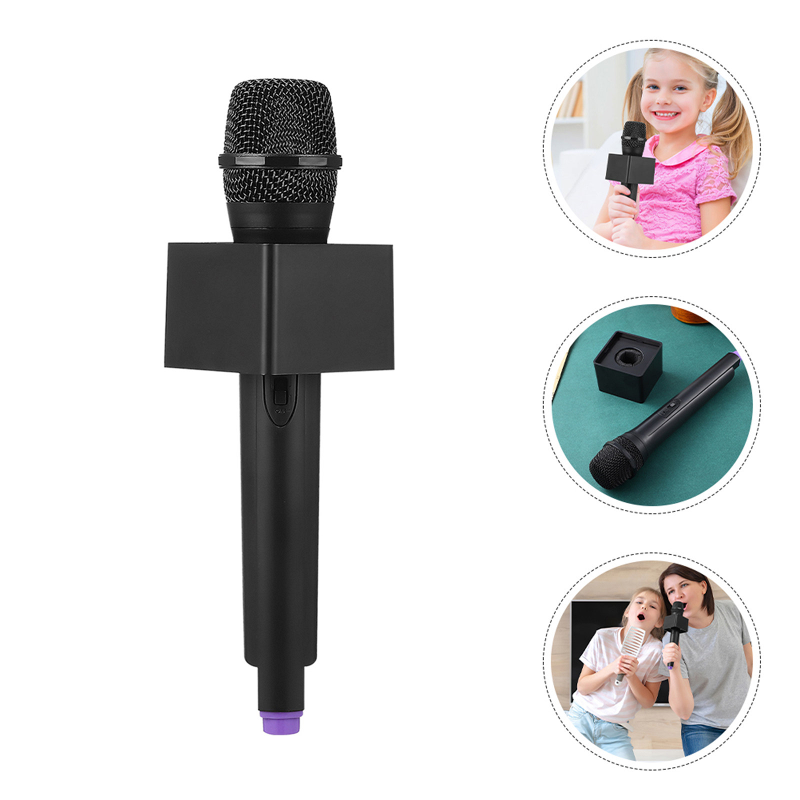 Kids Microphone Karaoke - 2 microphones factices pour enfants, portables