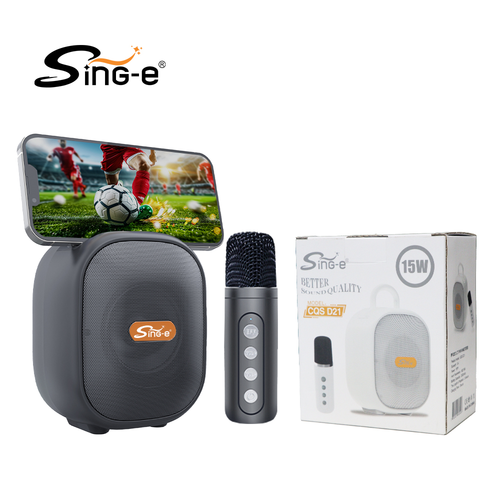 Kids Microphone Karaoke - ZQS D21 K12 Mini BT haut-parleur