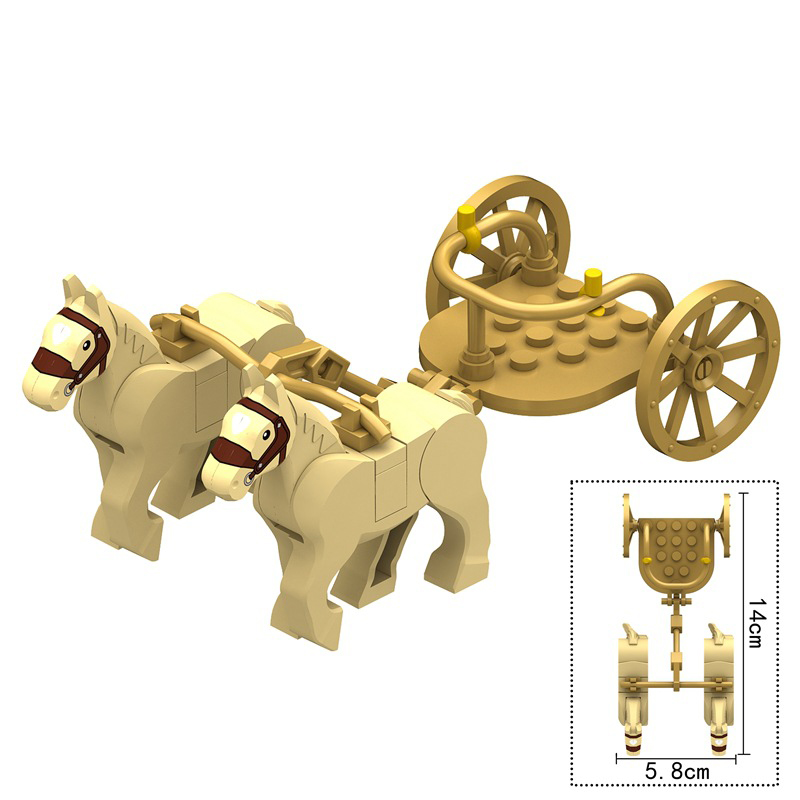 Kids Toys Egypt - Modèle de chariot égyptien ancien MOC,