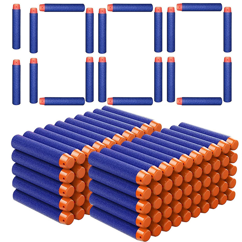 Foam Dart Gun - 1000-50pcs Fléchettes bleues à un trou,