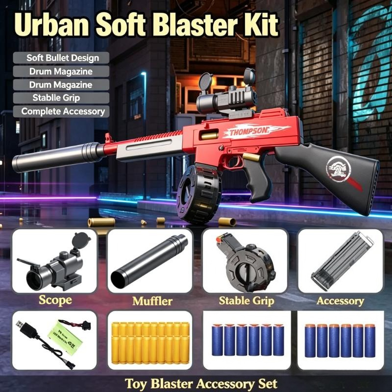 Foam Dart Gun - Modèle de jouet à balles souples