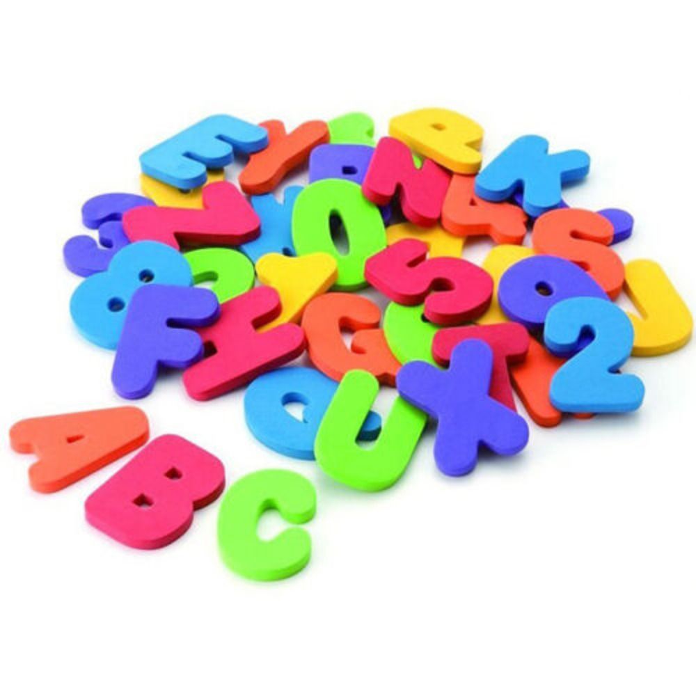Bath Letter Number Foam - 36 pièces neuves pour l'enseignement unisexe,