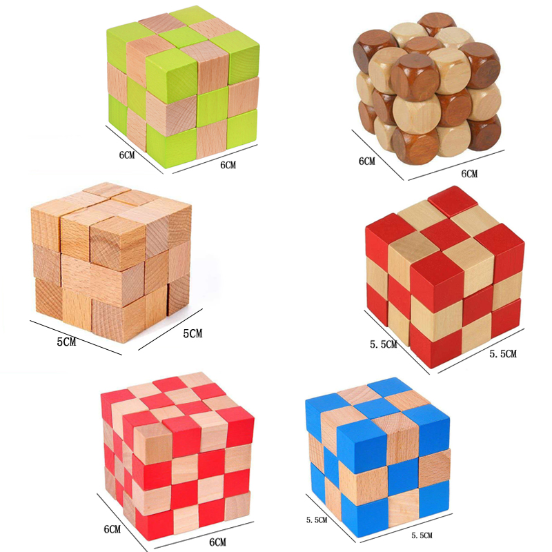 Casse-tête en bois Cube Serpen - Wooden Puzzle Kids avis et prix