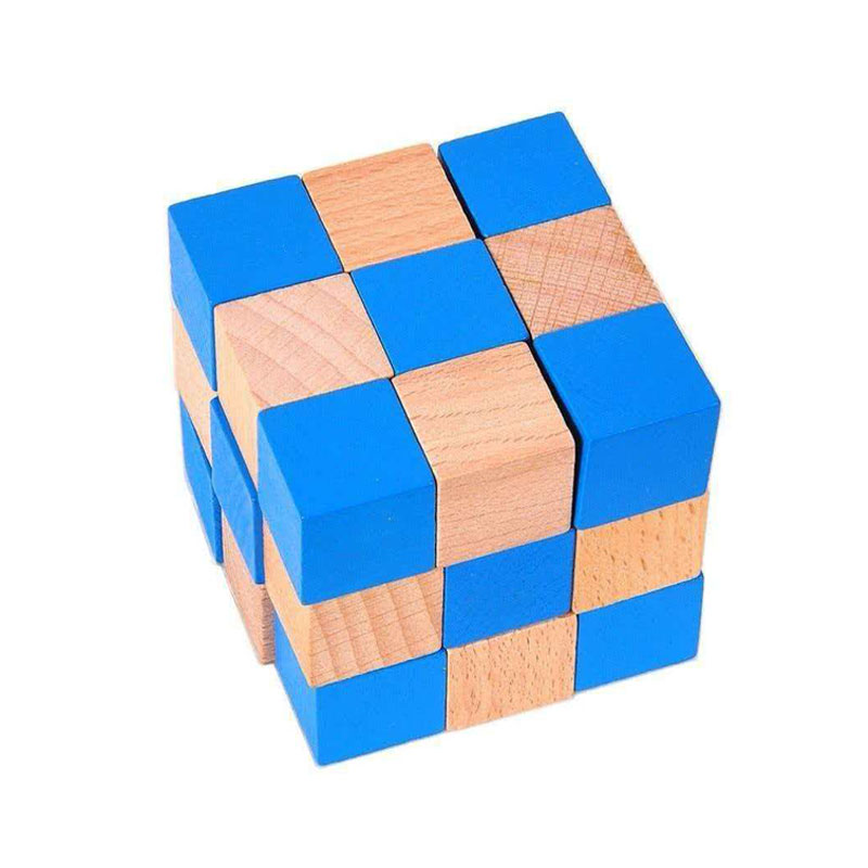 Casse-tête en bois Cube Serpen - Wooden Puzzle Kids avis et prix