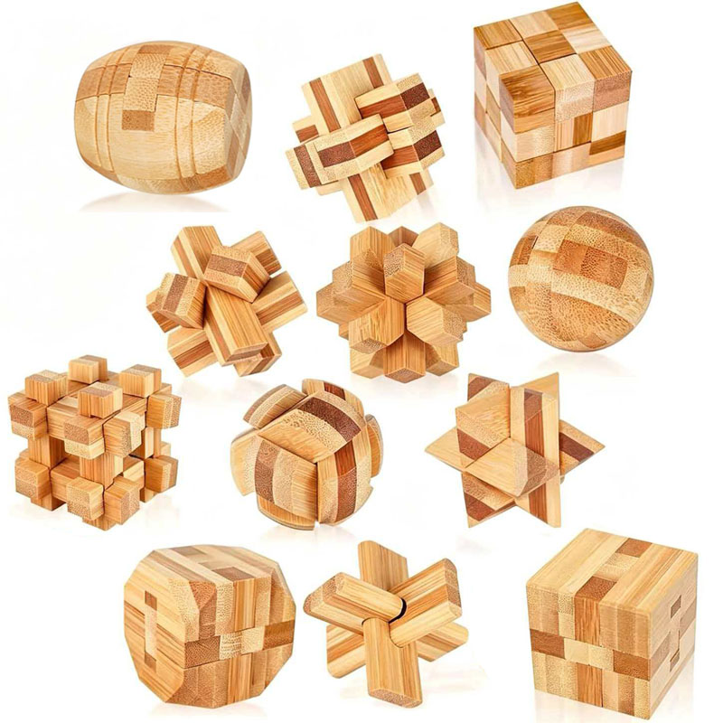 NOUVEAU Casse-tête Lu Ban Lock - Wooden Puzzle Kids avis et prix