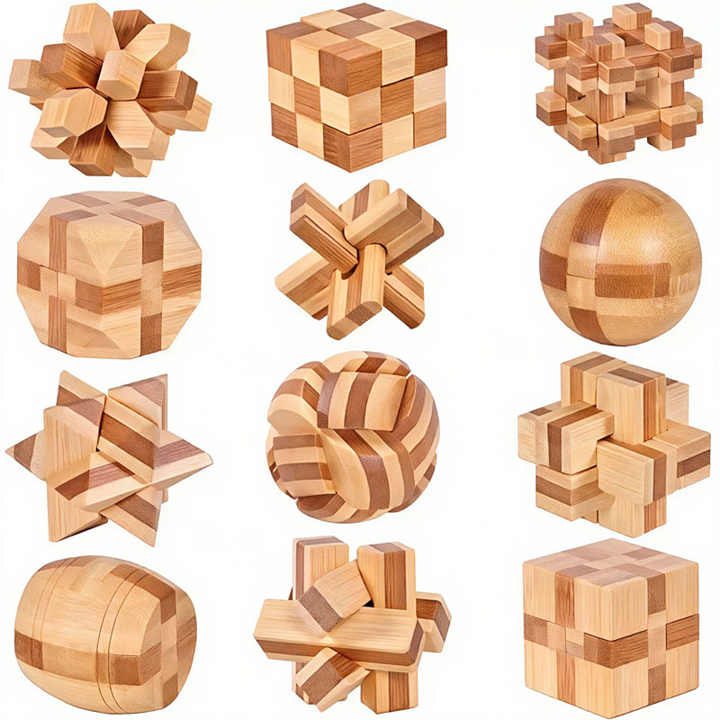 NOUVEAU Casse-tête Lu Ban Lock - Wooden Puzzle Kids avis et prix