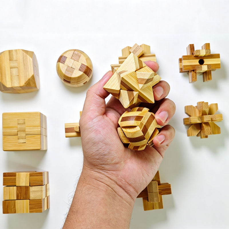 NOUVEAU Casse-tête Lu Ban Lock - Wooden Puzzle Kids avis et prix