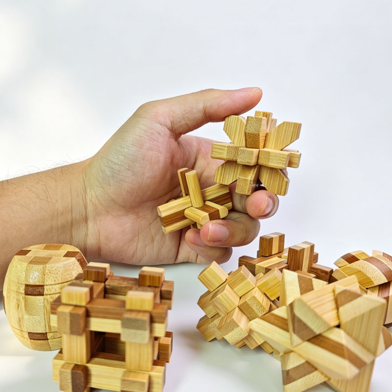 NOUVEAU Casse-tête Lu Ban Lock - Wooden Puzzle Kids avis et prix