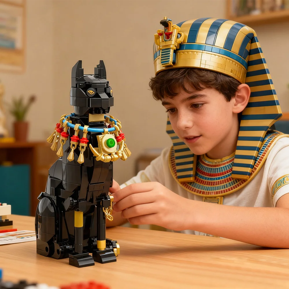 Gobricks MOC Egypt Cat Buildin - Kids Toys Egypt avis et prix