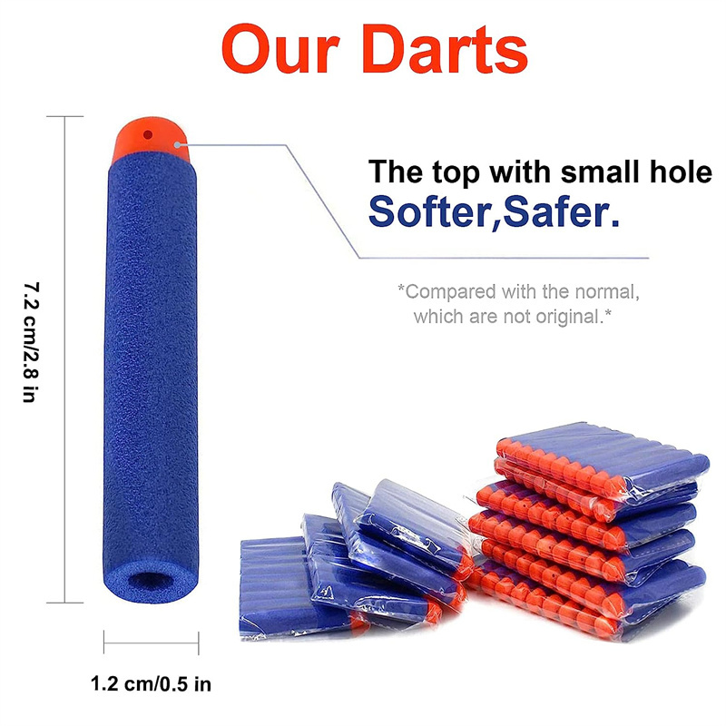 1000-50pcs Fléchettes bleues à - Foam Dart Gun avis et prix
