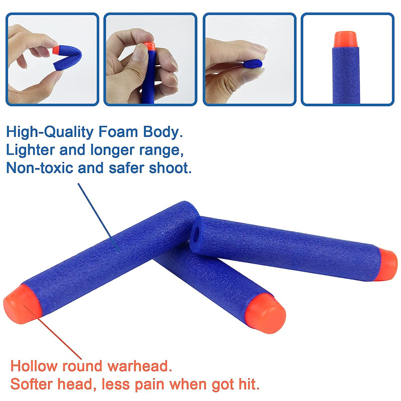 1000-50pcs Fléchettes bleues à - Foam Dart Gun avis et prix