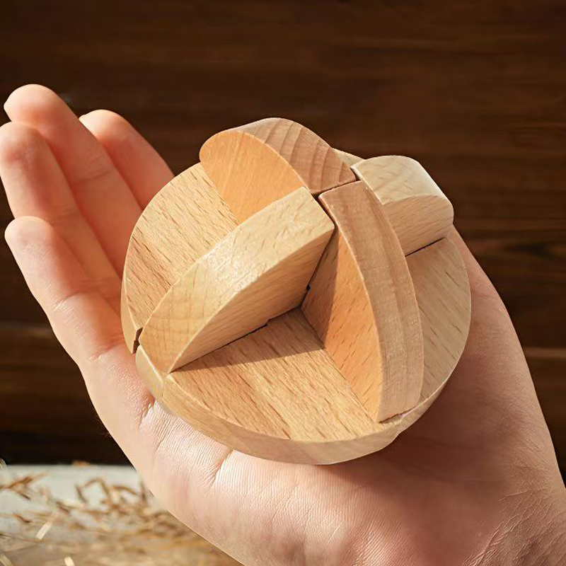 Puzzle classique Lu Ban ball e - Wooden Puzzle Kids avis et prix