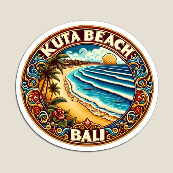 Kuta Beach Bali rétro aimant a - Kids Toys Bali avis et prix