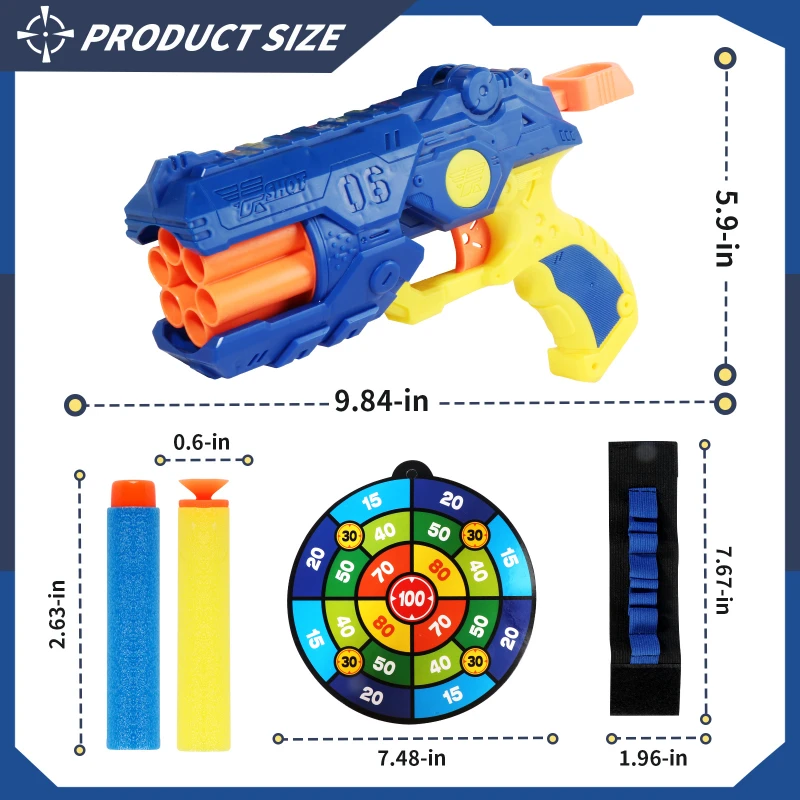 Kit de pistolet à balles soupl - Foam Dart Gun avis et prix